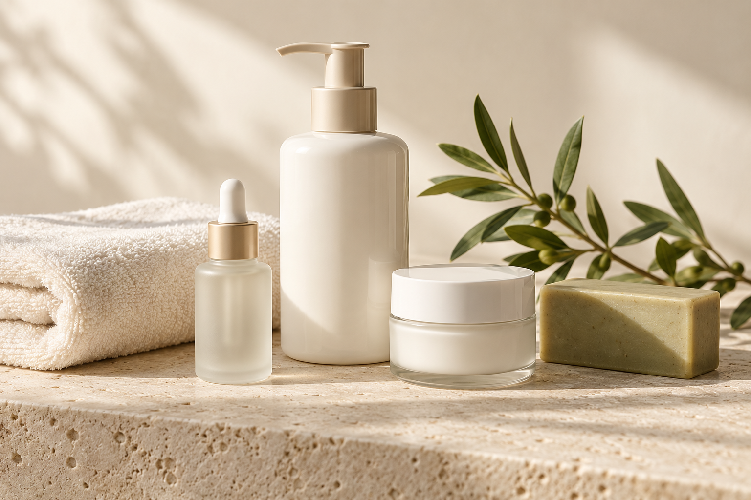 Productos conceptuales de higiene y cuidado de la piel